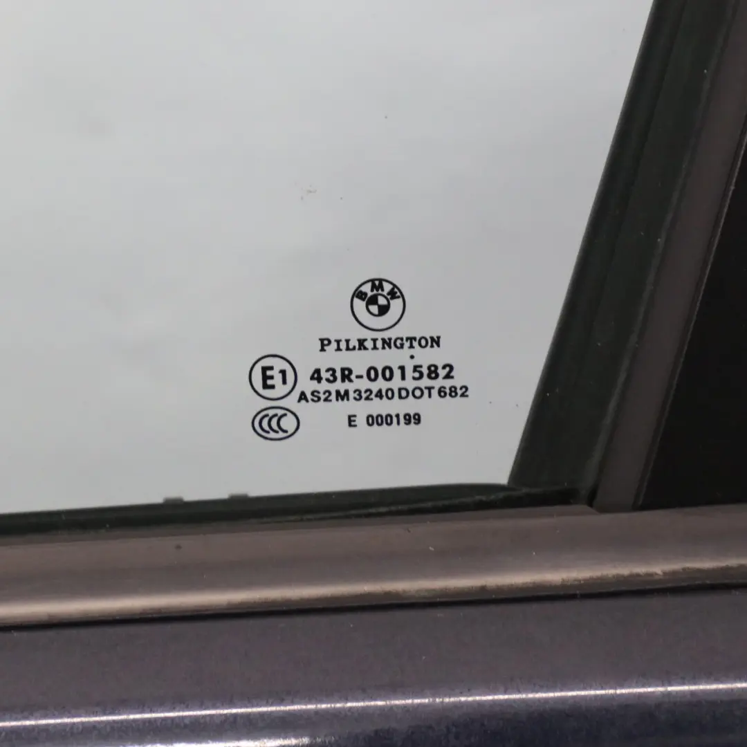 BMW E90 E91 Drzwi Lewe Przednie Monacoblau Niebieski Metalik - A35 - SKU 7203643-MB - Numer Części 7203643