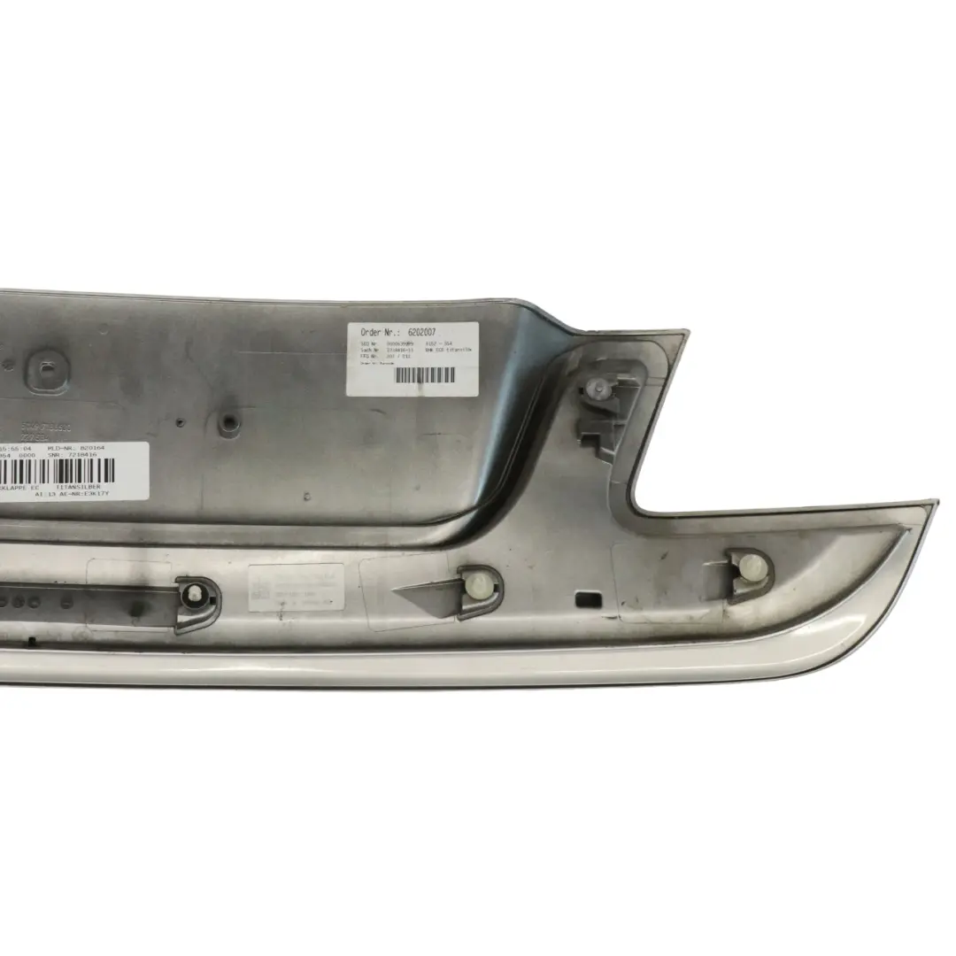 Finisher Trunk Boot Lid Cover Titansilber Silver - 354 7186530 to BMW F01 F02 with Part number 7205731 BMW F01 F02 Finisher Trunk Boot Lid Cover Titansilber Silver - 354 7186530 - SKU 7205731-TS1 - Part number 7205731
