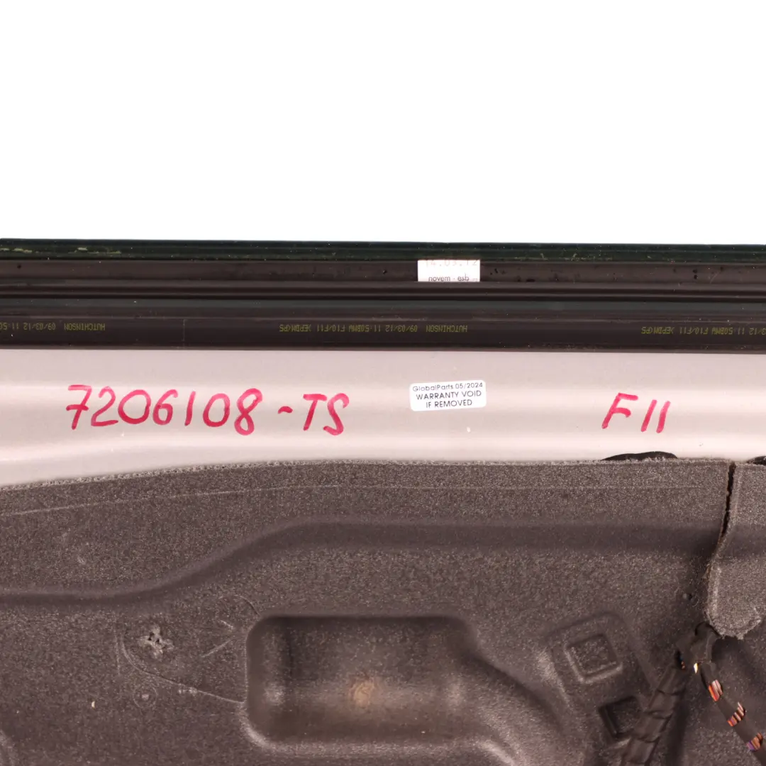 Door Front Right O/S F11 Titansilber Titan Silver Metallic - 354 to BMW F10 with Part number 7206108 BMW F10 Door Front Right O/S F11 Titansilber Titan Silver Metallic - 354 - SKU 7206108-TS - Part number 7206108