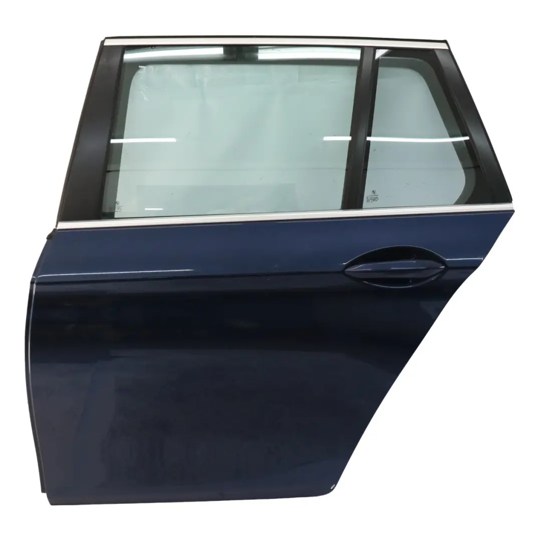 BMW F11 Touring Door Rear Left N/S Tiefseeblau Deep Sea Blue - A76 - SKU 7206119-DSB - Part number 7206119