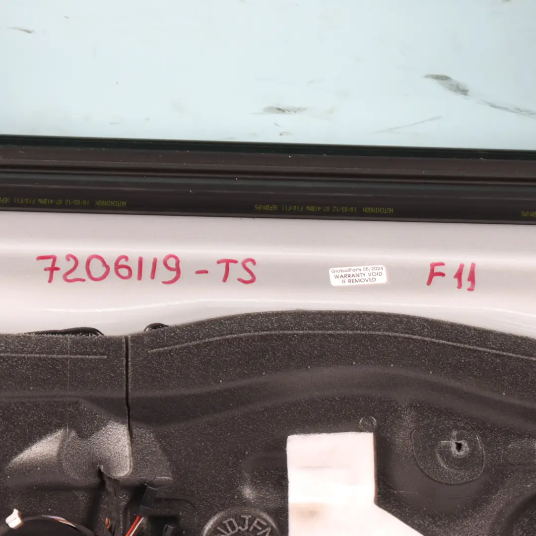 Door Rear Left N/S Titansilber Titan Silver Metallic - 354 to BMW F11 Touring with Part number 7206119 BMW F11 Touring Door Rear Left N/S Titansilber Titan Silver Metallic - 354 - SKU 7206119-TS - Part number 7206119