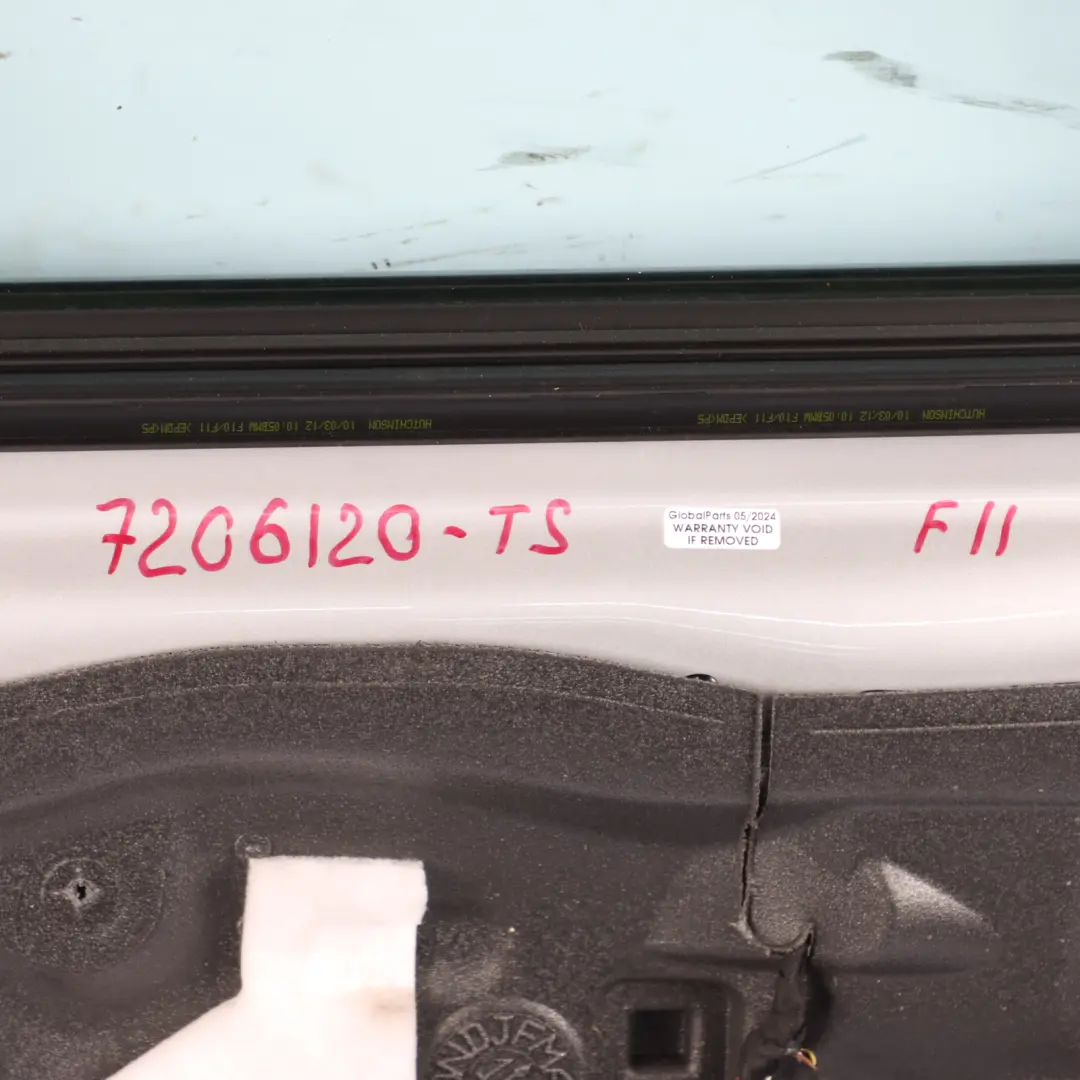 Door Rear Right O/S Titansilber Titan Silver Metallic - 354 to BMW F11 Touring with Part number 7206120 BMW F11 Touring Door Rear Right O/S Titansilber Titan Silver Metallic - 354 - SKU 7206120-TS - Part number 7206120