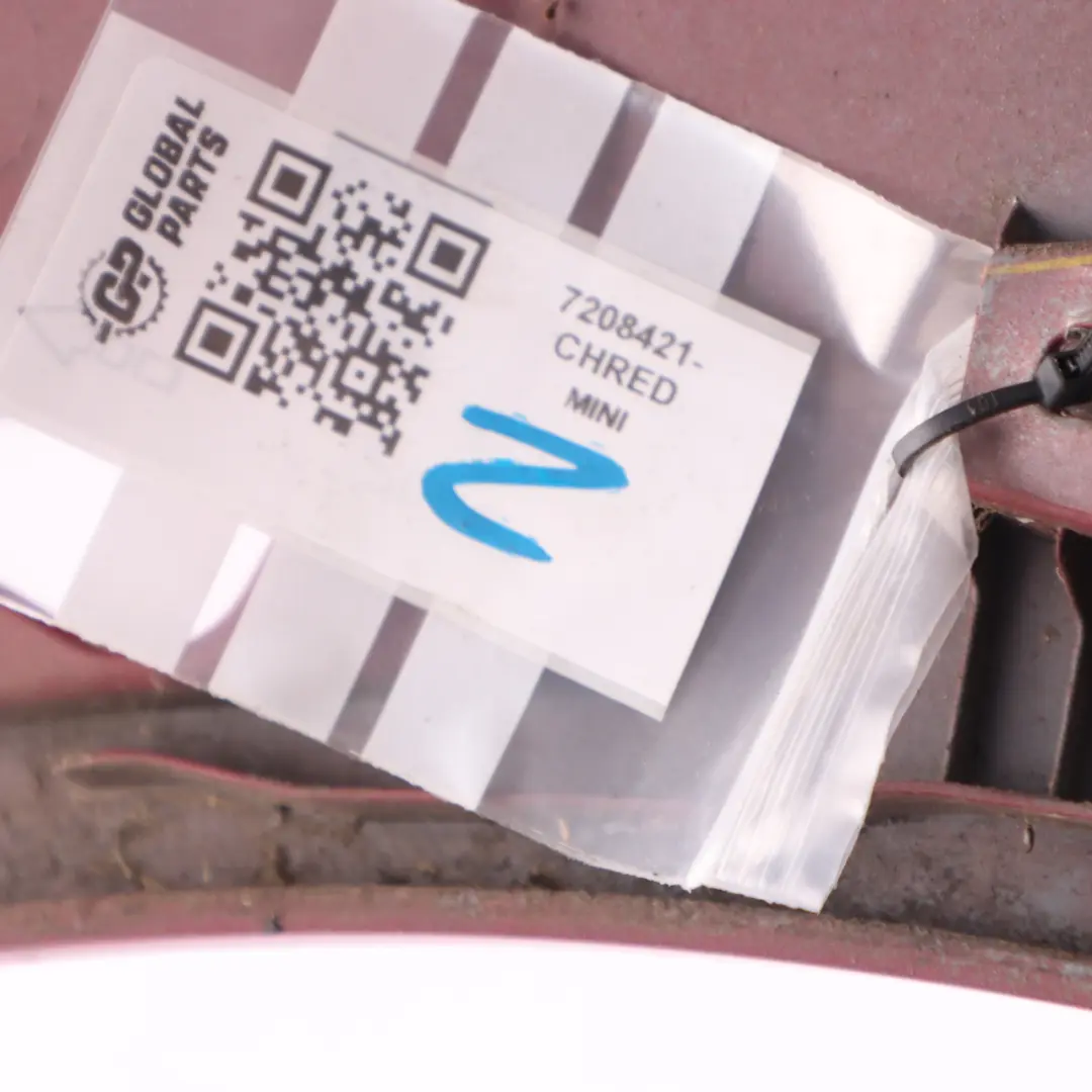 Arch Cover Mini R56 R57 LCI Aerokit Rear Left N/S Chili Red - 851 to Wheel with Part number 7208421 Wheel Arch Cover Mini R56 R57 LCI Aerokit Rear Left N/S Chili Red - 851 - SKU 7208421-CHRED - Part number 7208421