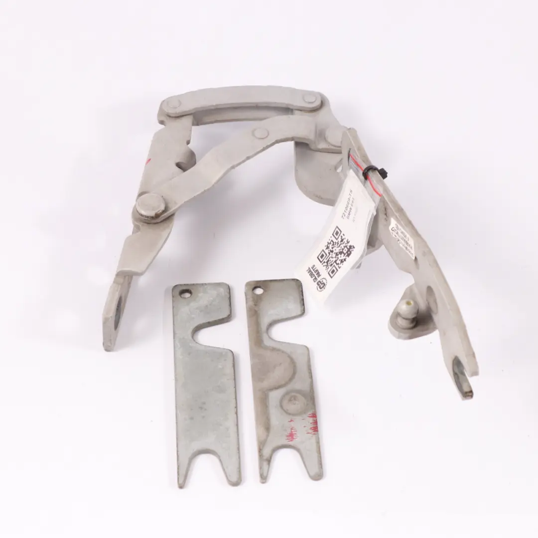 BMW E63 E64 Hood Bonnet Hinge Front Left N/S Titansilber Silver Metallic 354 - SKU 7210669-TS - Part number 7210669