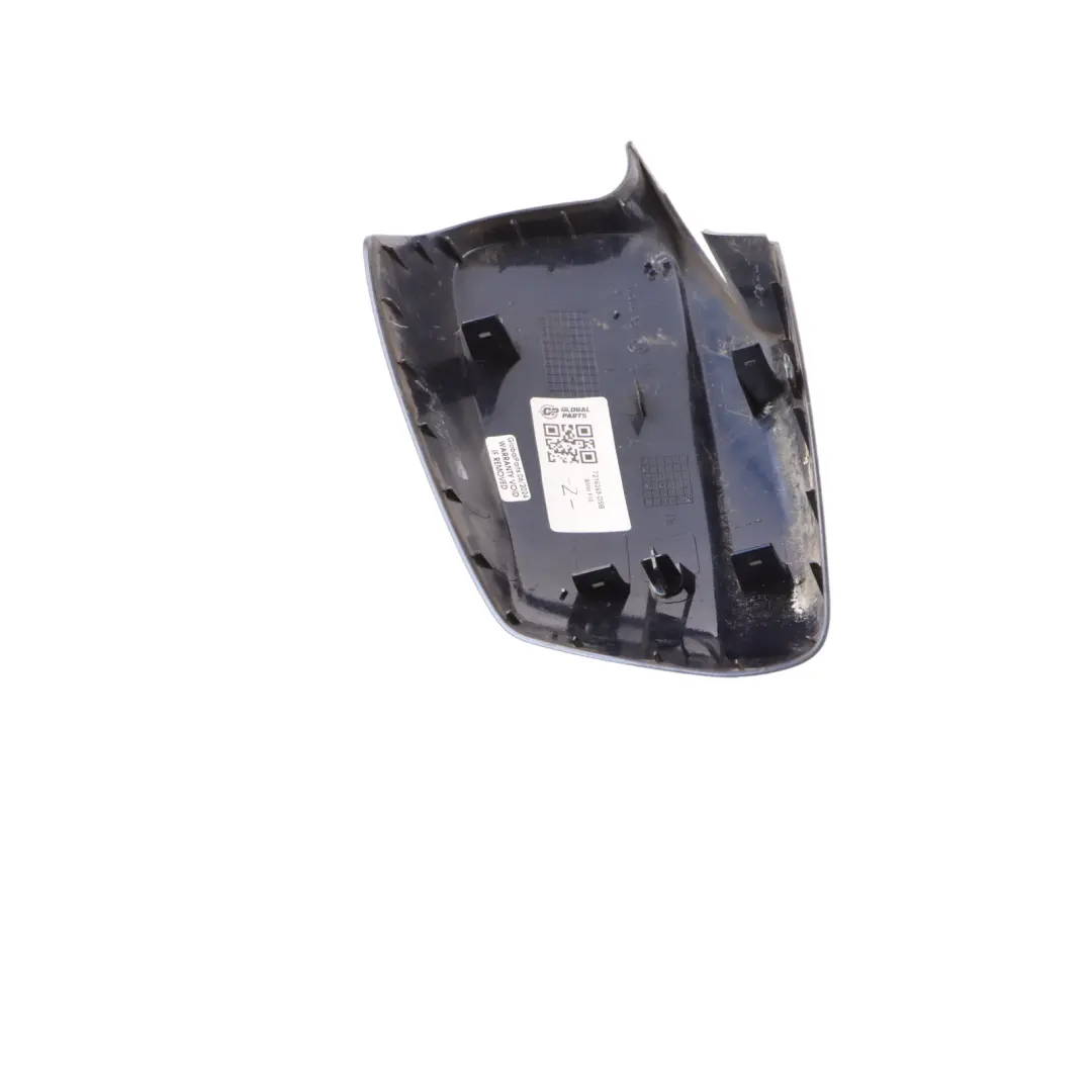 Wing Mirror Cover Cap Casing Left Tiefseeblau Blue Metallic - A76 to BMW F10 F11 with Part number 7216369 BMW F10 F11 Wing Mirror Cover Cap Casing Left Tiefseeblau Blue Metallic - A76 - SKU 7216369-DSB - Part number 7216369