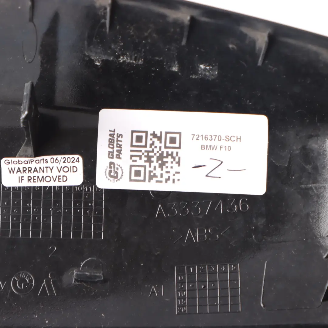 Wing Mirror Cover BMW F10 F11 Cap Casing Right O/S Schwarz 2 Black - 668 to with Part number 7216370 Wing Mirror Cover BMW F10 F11 Cap Casing Right O/S Schwarz 2 Black - 668 - SKU 7216370-SCH - Part number 7216370