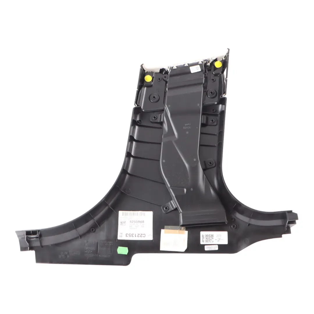 Trim Panel Pillar B Lower Left N/S Elfenbeinweiss Leather to BMW F07 GT Cover with Part number 7221703 BMW F07 GT Cover Trim Panel Pillar B Lower Left N/S Elfenbeinweiss Leather - SKU 7221703 - Part number 7221703