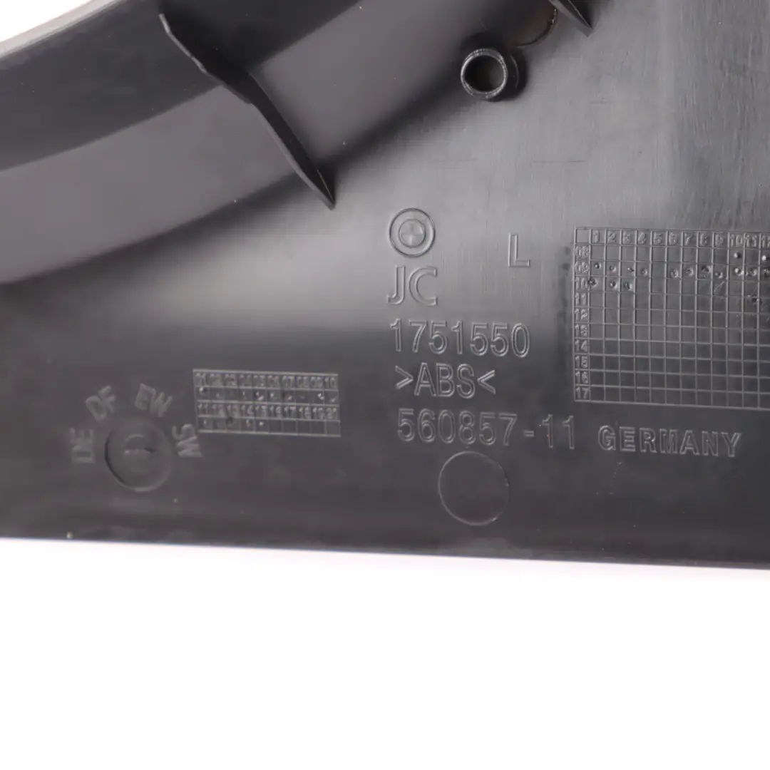 BMW F07 GT Cover Trim Panel Pillar B Lower Left N/S Elfenbeinweiss Leather - SKU 7221703 - Part number 7221703