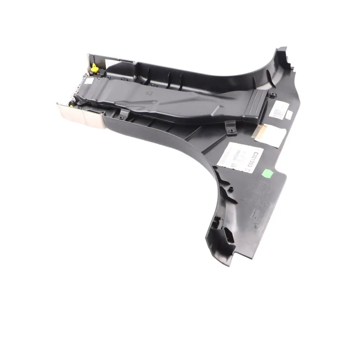 BMW F07 GT Cover Trim Panel Pillar B Lower Left N/S Elfenbeinweiss Leather - SKU 7221703 - Part number 7221703