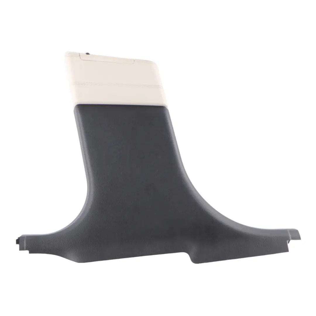 Trim Panel Pillar B Lower Left N/S Elfenbeinweiss Leather to BMW F07 GT Cover with Part number 7221703 BMW F07 GT Cover Trim Panel Pillar B Lower Left N/S Elfenbeinweiss Leather - SKU 7221703 - Part number 7221703
