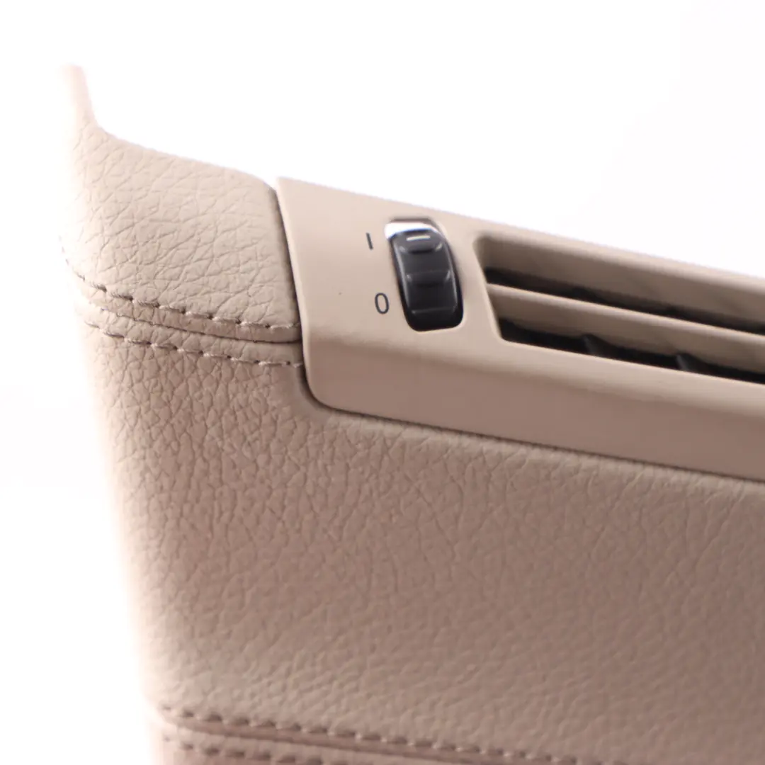 BMW F07 GT Cover Trim Panel Pillar B Lower Left N/S Elfenbeinweiss Leather - SKU 7221703 - Part number 7221703