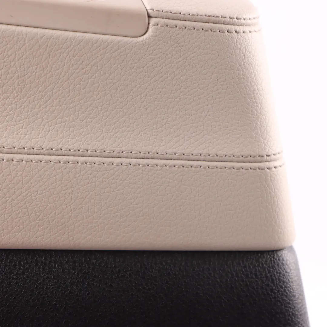 BMW F07 GT Cover Trim Panel Pillar B Lower Left N/S Elfenbeinweiss Leather - SKU 7221703 - Part number 7221703