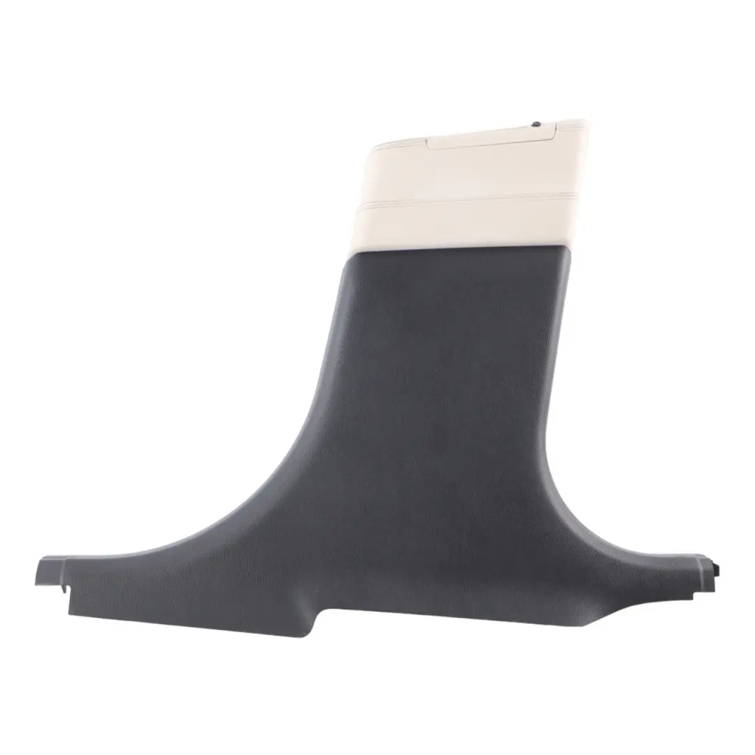 Trim Panel Pillar B Lower Right O/S Elfenbeinweiss Leather to BMW F07 GT Cover with Part number 7221704 BMW F07 GT Cover Trim Panel Pillar B Lower Right O/S Elfenbeinweiss Leather - SKU 7221704 - Part number 7221704