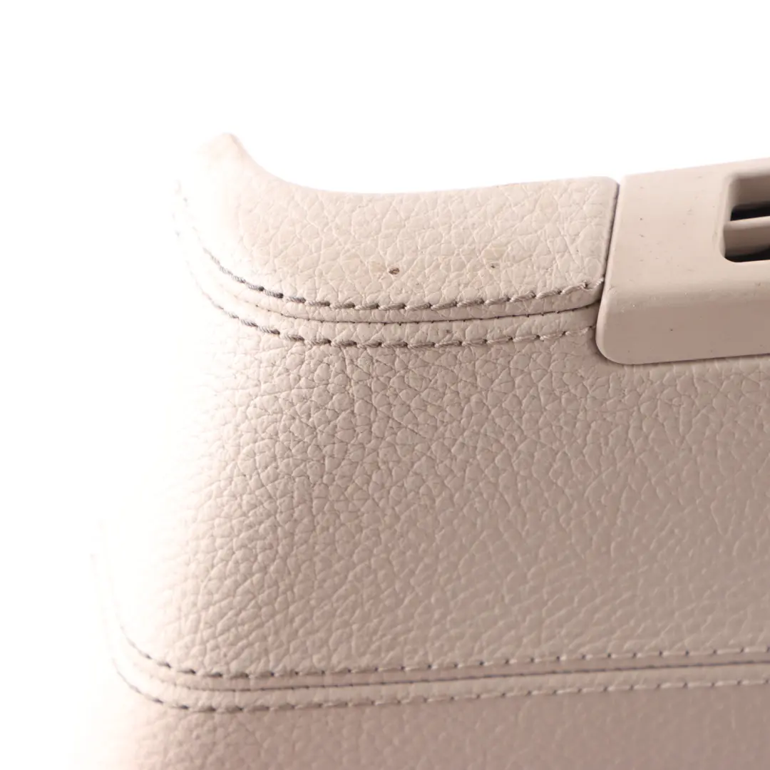 BMW F07 GT Cover Trim Panel Pillar B Lower Right O/S Elfenbeinweiss Leather - SKU 7221704 - Part number 7221704