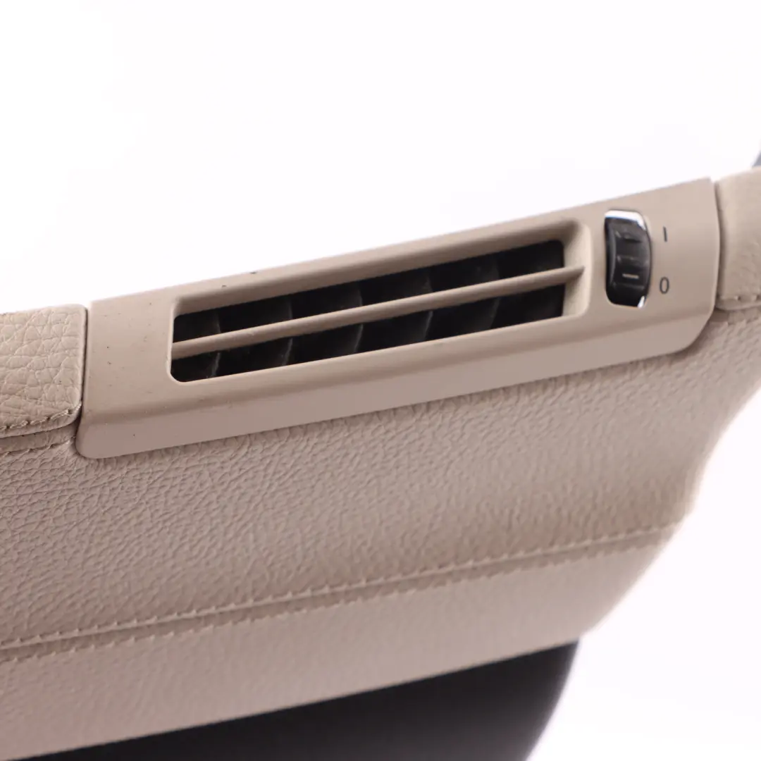 BMW F07 GT Cover Trim Panel Pillar B Lower Right O/S Elfenbeinweiss Leather - SKU 7221704 - Part number 7221704