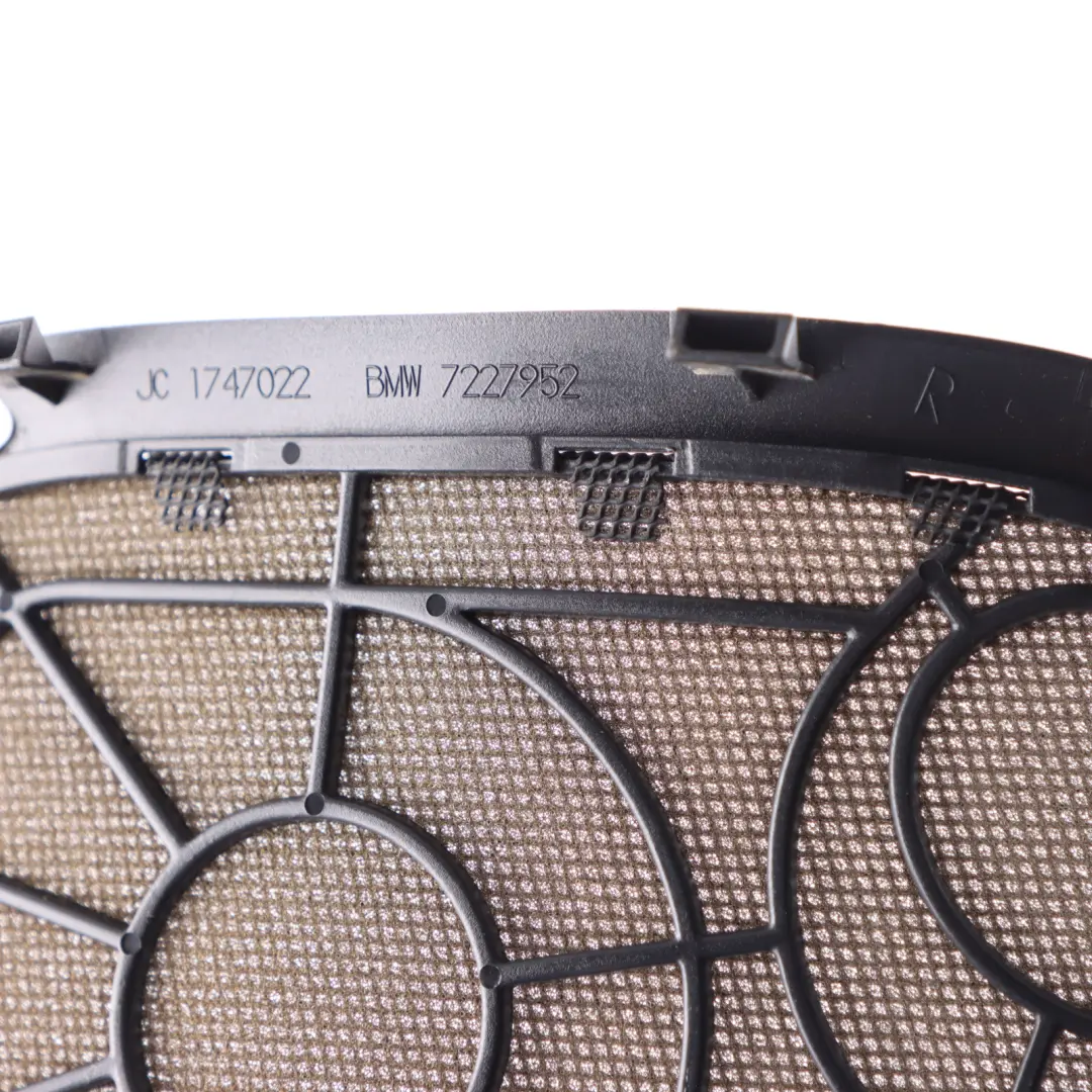 Speaker Cover BMW F07 GT Rear C Pillar Right O/S Speaker Cap Trim to with Part number 7227952 Speaker Cover BMW F07 GT Rear C Pillar Right O/S Speaker Cap Trim - SKU 7227952 - Part number 7227952