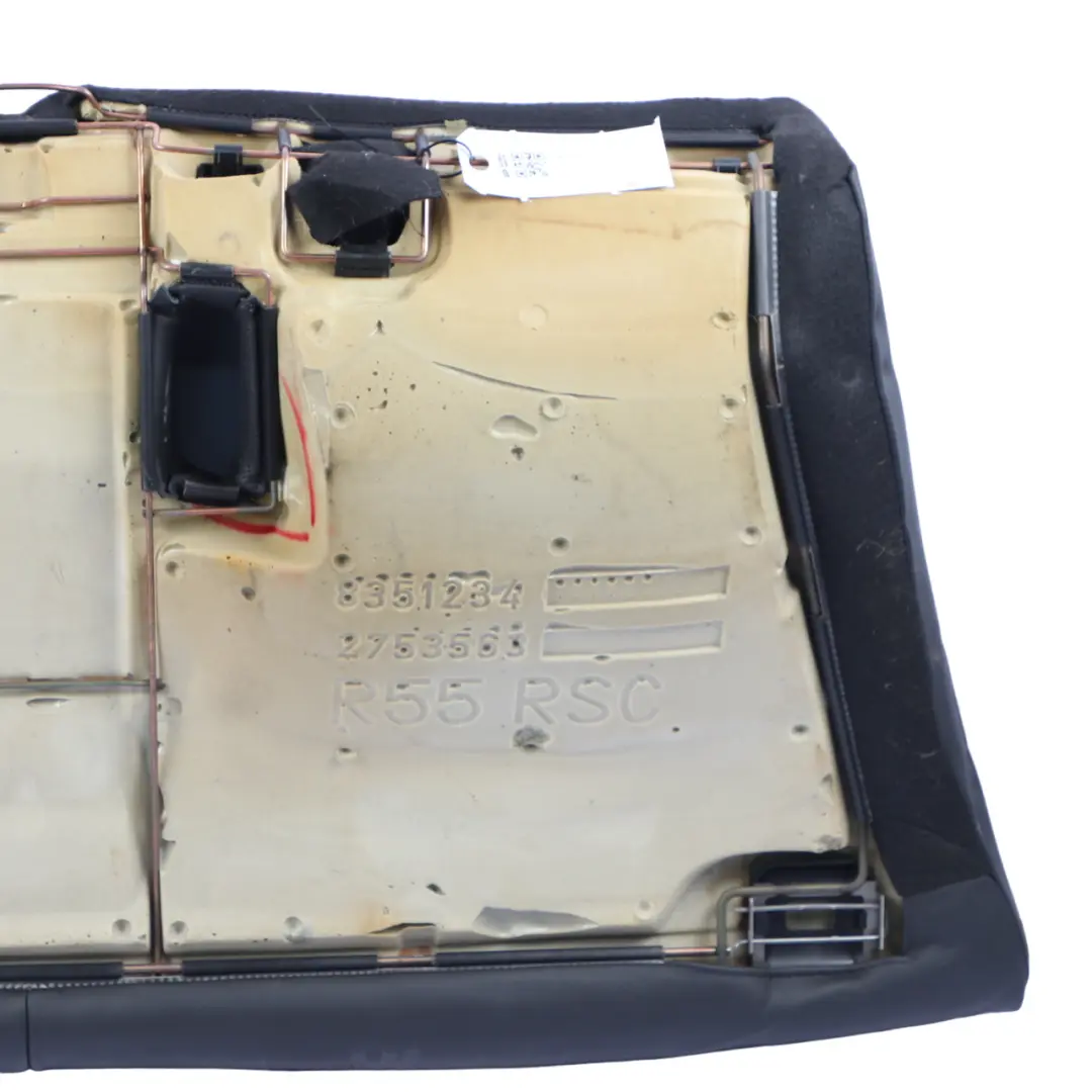 Sofa Bench Couch Leather Punch Carbon Black to Mini Clubman R55 Rear Seat with Part number 7229744 Mini Clubman R55 Rear Seat Sofa Bench Couch Leather Punch Carbon Black - SKU 7229744 - Part number 7229744