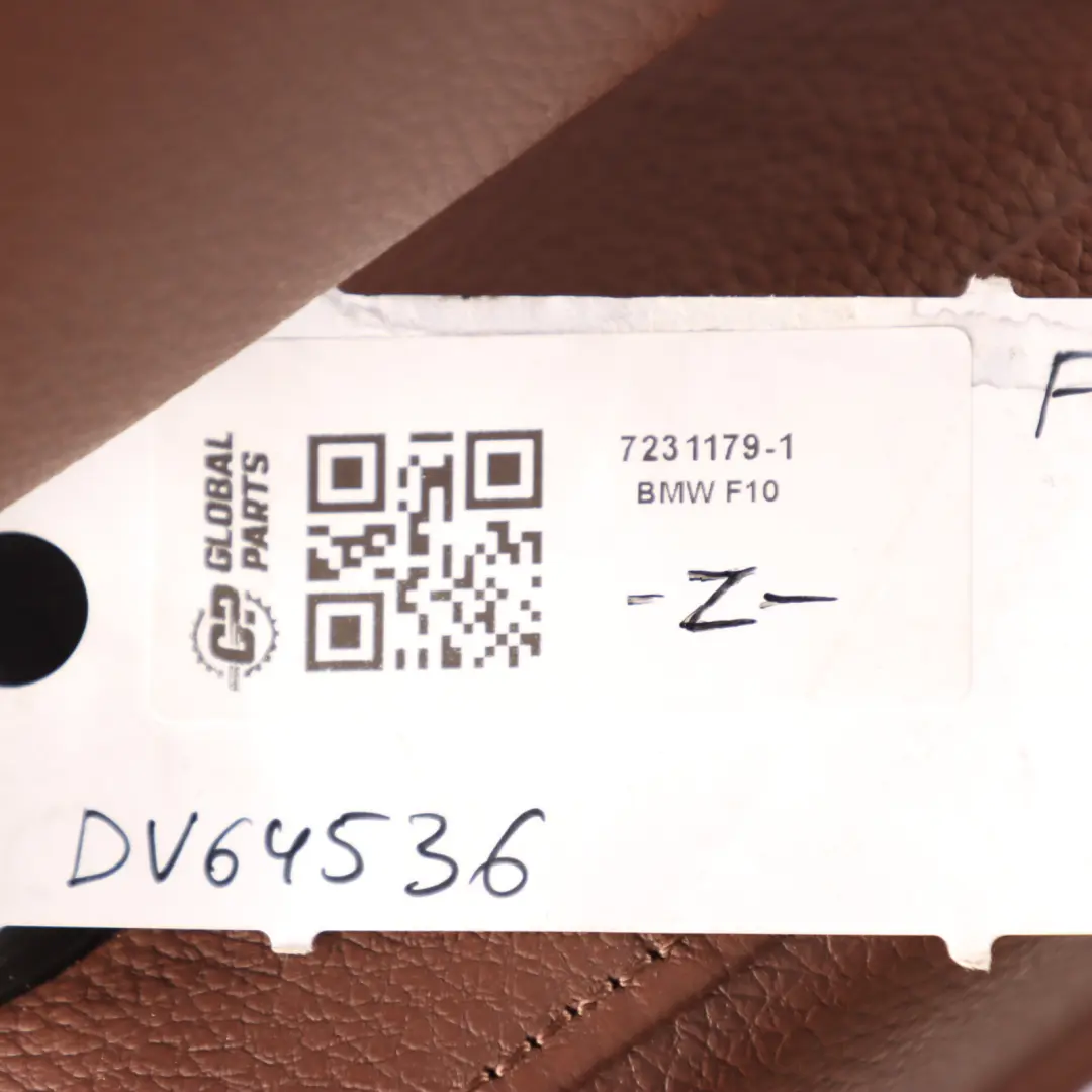 Front Left Seat N/S BMW F10 F11 Heated Sport Seat Leather Zimtbraun Interior to with Part number 7231179 Front Left Seat N/S BMW F10 F11 Heated Sport Seat Leather Zimtbraun Interior - SKU 7231179-1 - Part number 7231179