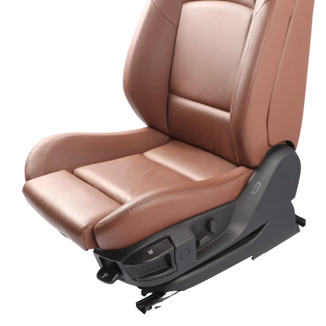 Front Left Seat N/S BMW F10 F11 Heated Sport Seat Leather Zimtbraun Interior to with Part number 7231179 Front Left Seat N/S BMW F10 F11 Heated Sport Seat Leather Zimtbraun Interior - SKU 7231179-1 - Part number 7231179