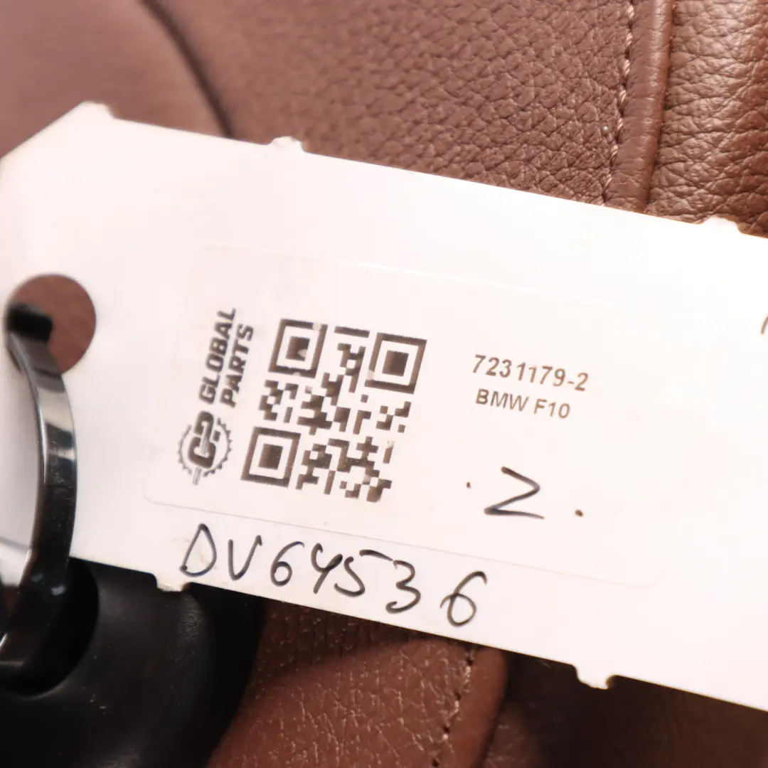Front Right Seat O/S BMW F10 F11 Heated Sport Seat Leather Zimtbraun Interior to with Part number 7231179 Front Right Seat O/S BMW F10 F11 Heated Sport Seat Leather Zimtbraun Interior - SKU 7231179-2 - Part number 7231179