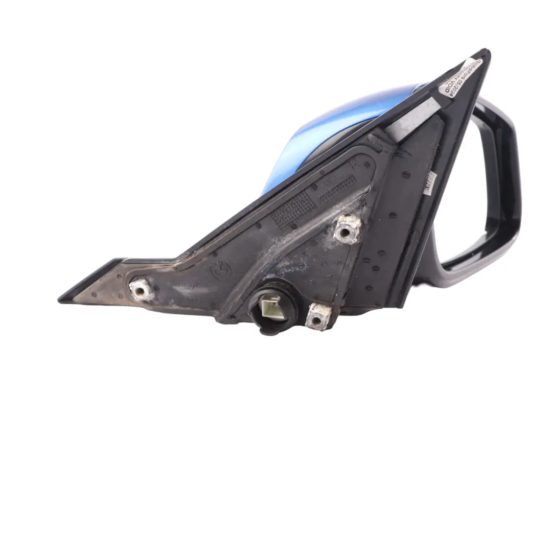  Wing Mirror BMW F30 F31 High Gloss Heated Right O/S Estorilblau Estoril Blue B45 - SKU rhd-7245154-EB - Part number 7245154