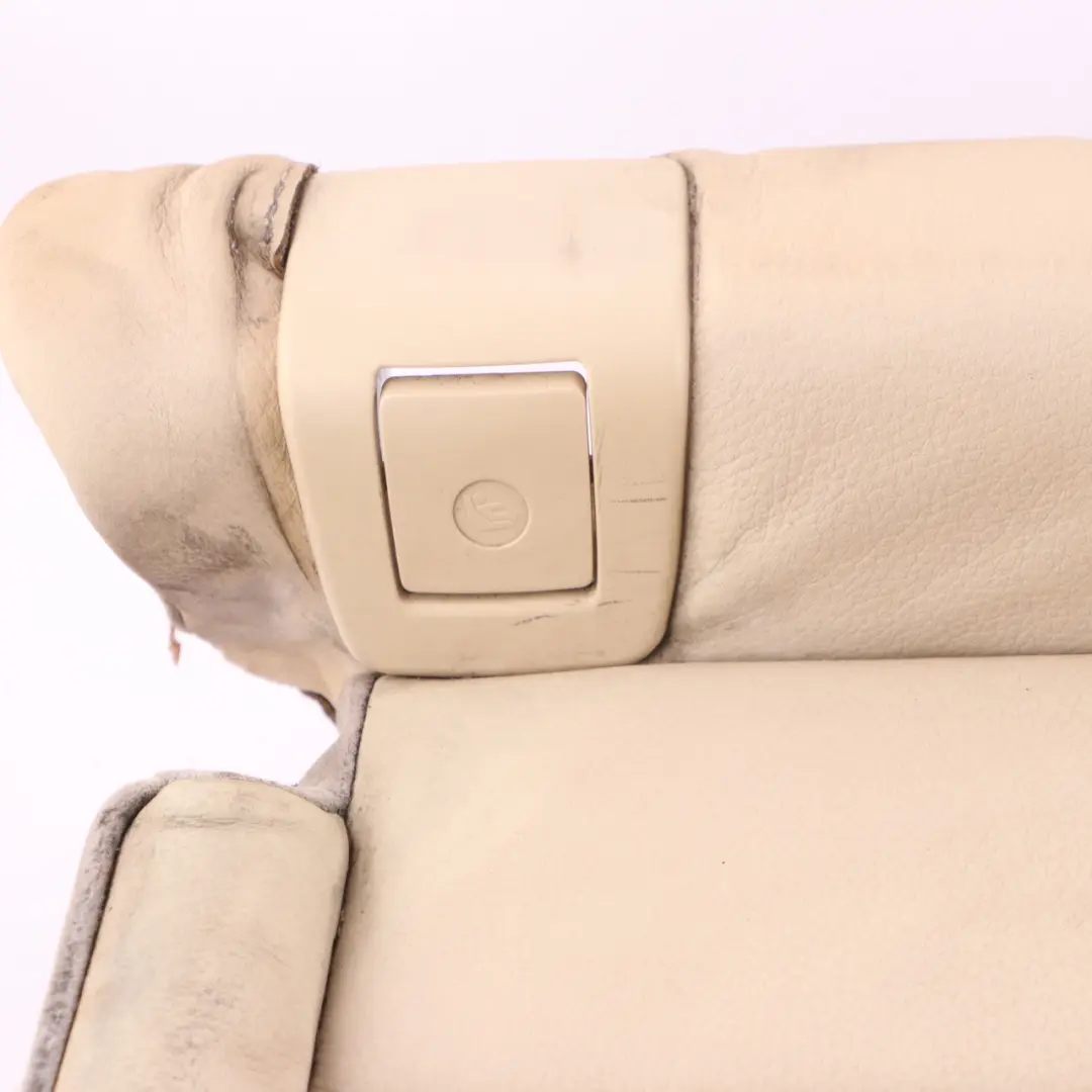 BMW E93 Cabrio Convertible Leather Rear Left Seat N/S Cover Couch Cream Beige - SKU 7246645-1 - Part number 7246645