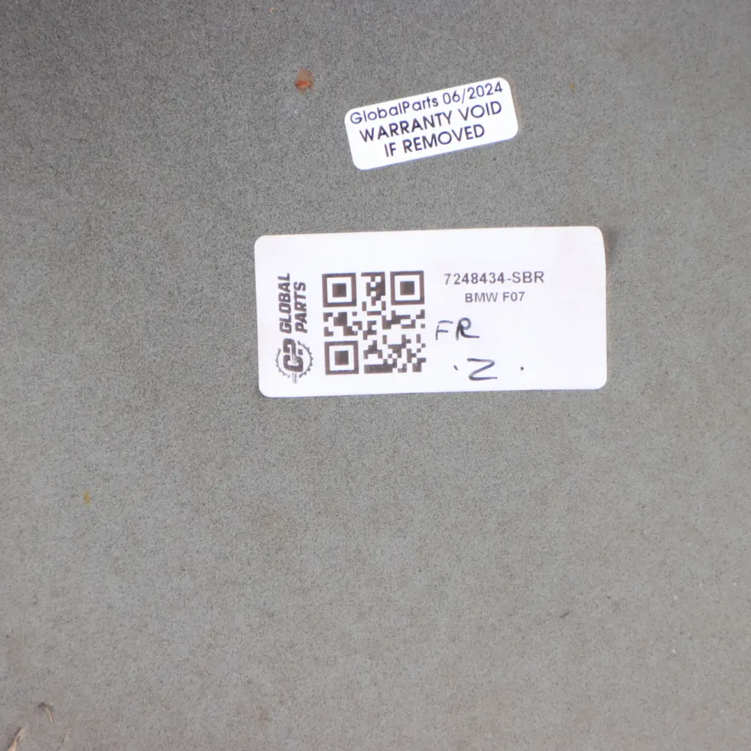 Front Right O/S Fender Side Wing Panel Sophistograu Brilliant - B90 to BMW F07 GT with Part number 7248434 BMW F07 GT Front Right O/S Fender Side Wing Panel Sophistograu Brilliant - B90 - SKU 7248434-SBR - Part number 7248434