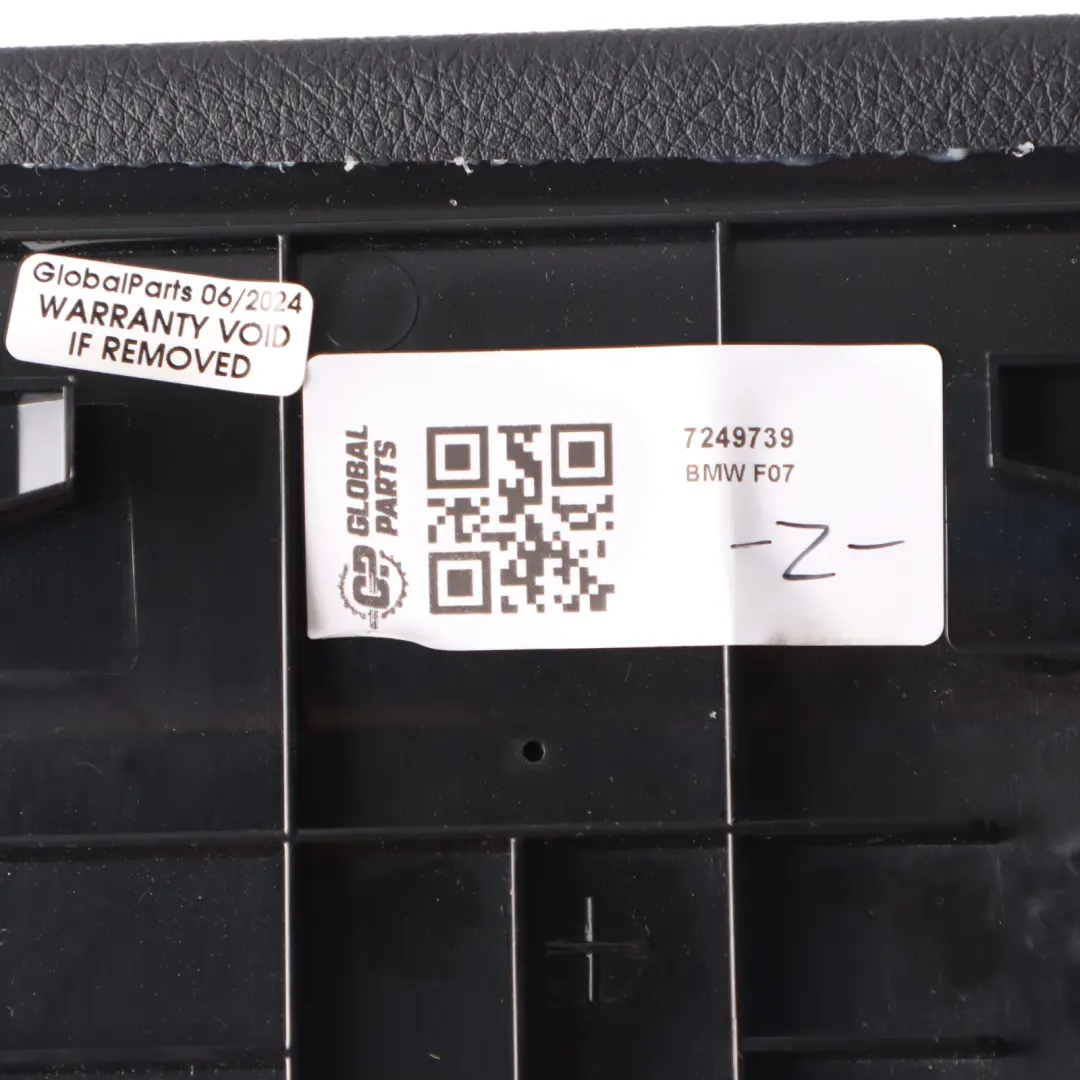 Trunk Cover BMW F07 GT Rear Interior Luggage Trim Panel Black to with Part number 7249739 Trunk Cover BMW F07 GT Rear Interior Luggage Trim Panel Black - SKU 7249739 - Part number 7249739