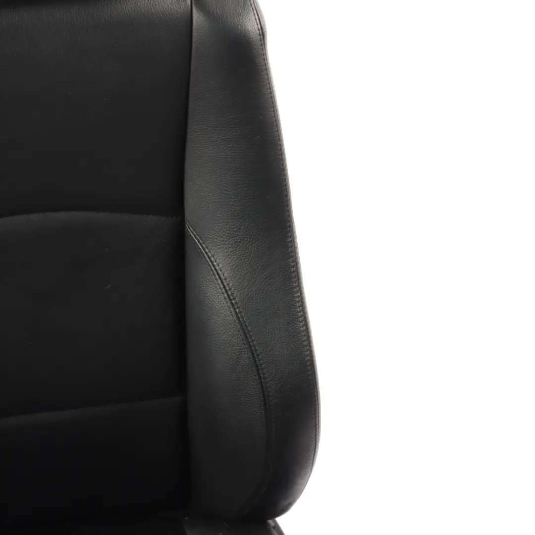 BMW E87 LCI M Sport Sedile Anteriore Sinistro Pelle Nera Boston Nero Riscaldato - SKU 7251067-2 - Numero di parte 7251067