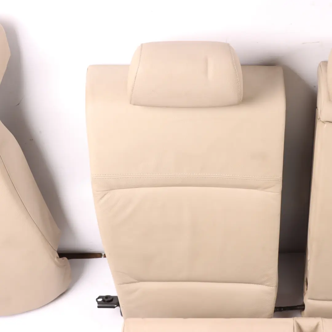 Set BMW E90 LCI Couch Bench Sofa Backrest Leather Dakota Oyster to Rear Seat with Part number 7257088 Rear Seat Set BMW E90 LCI Couch Bench Sofa Backrest Leather Dakota Oyster - SKU 7257088-1 - Part number 7257088