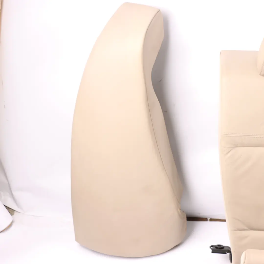 Set BMW E90 LCI Couch Bench Sofa Backrest Leather Dakota Oyster to Rear Seat with Part number 7257088 Rear Seat Set BMW E90 LCI Couch Bench Sofa Backrest Leather Dakota Oyster - SKU 7257088-1 - Part number 7257088