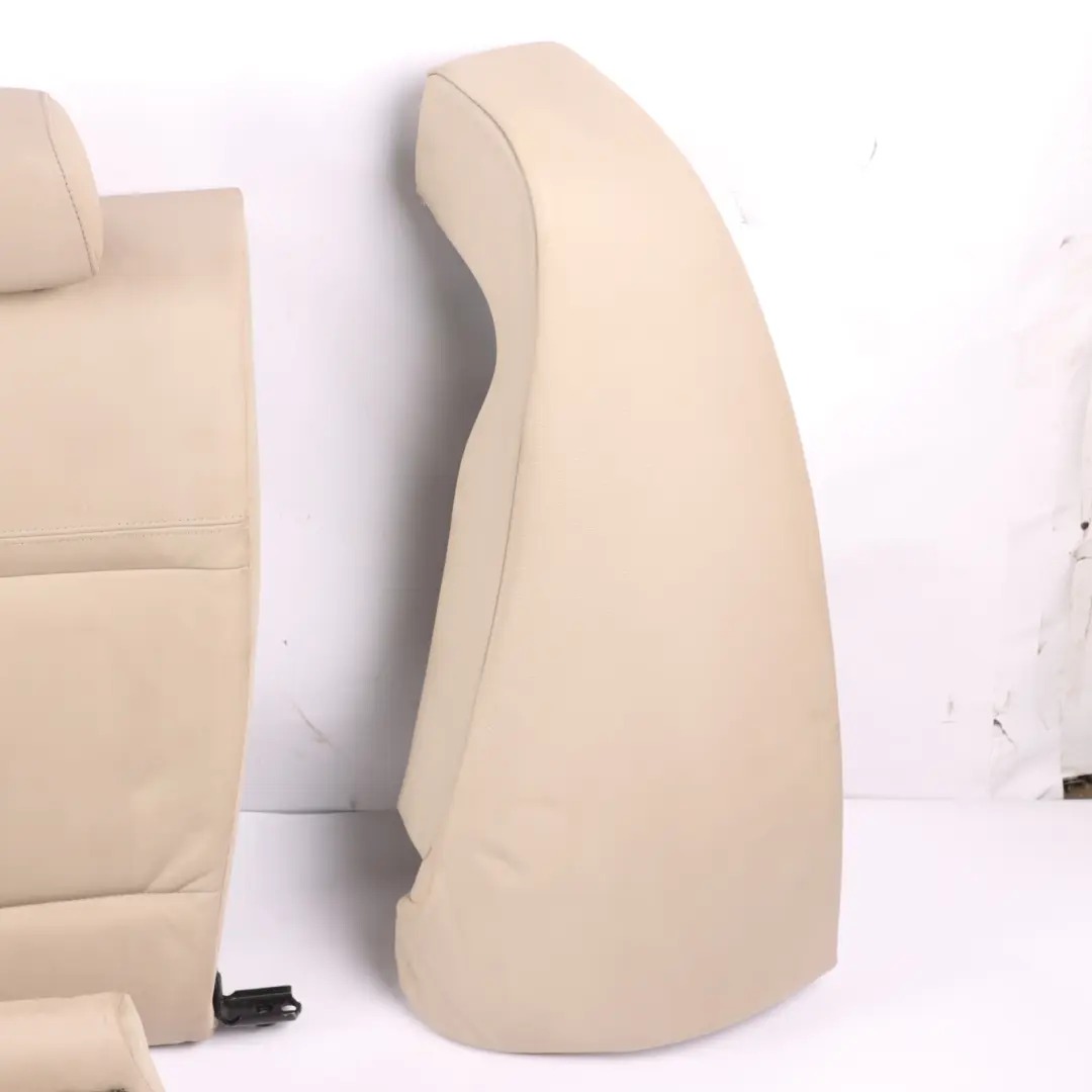 Set BMW E90 LCI Couch Bench Sofa Backrest Leather Dakota Oyster to Rear Seat with Part number 7257088 Rear Seat Set BMW E90 LCI Couch Bench Sofa Backrest Leather Dakota Oyster - SKU 7257088-1 - Part number 7257088