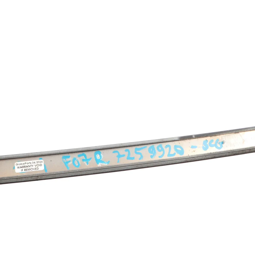  Roof Railing Trim BMW F07 GT Right O/S Moulding Gutter Strip Space Grey Metallic - SKU 7259920-SCG - Part number 7259920