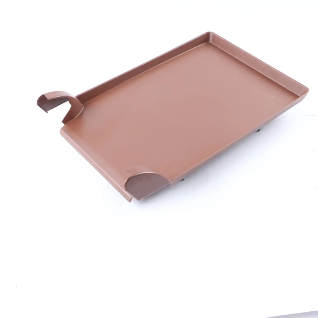 Armrest BMW F10 F11 Seat Centre Trim Cover Panel Cinnamon Brown to Rear with Part number 7260479 Rear Armrest BMW F10 F11 Seat Centre Trim Cover Panel Cinnamon Brown - SKU 7260479 - Part number 7260479