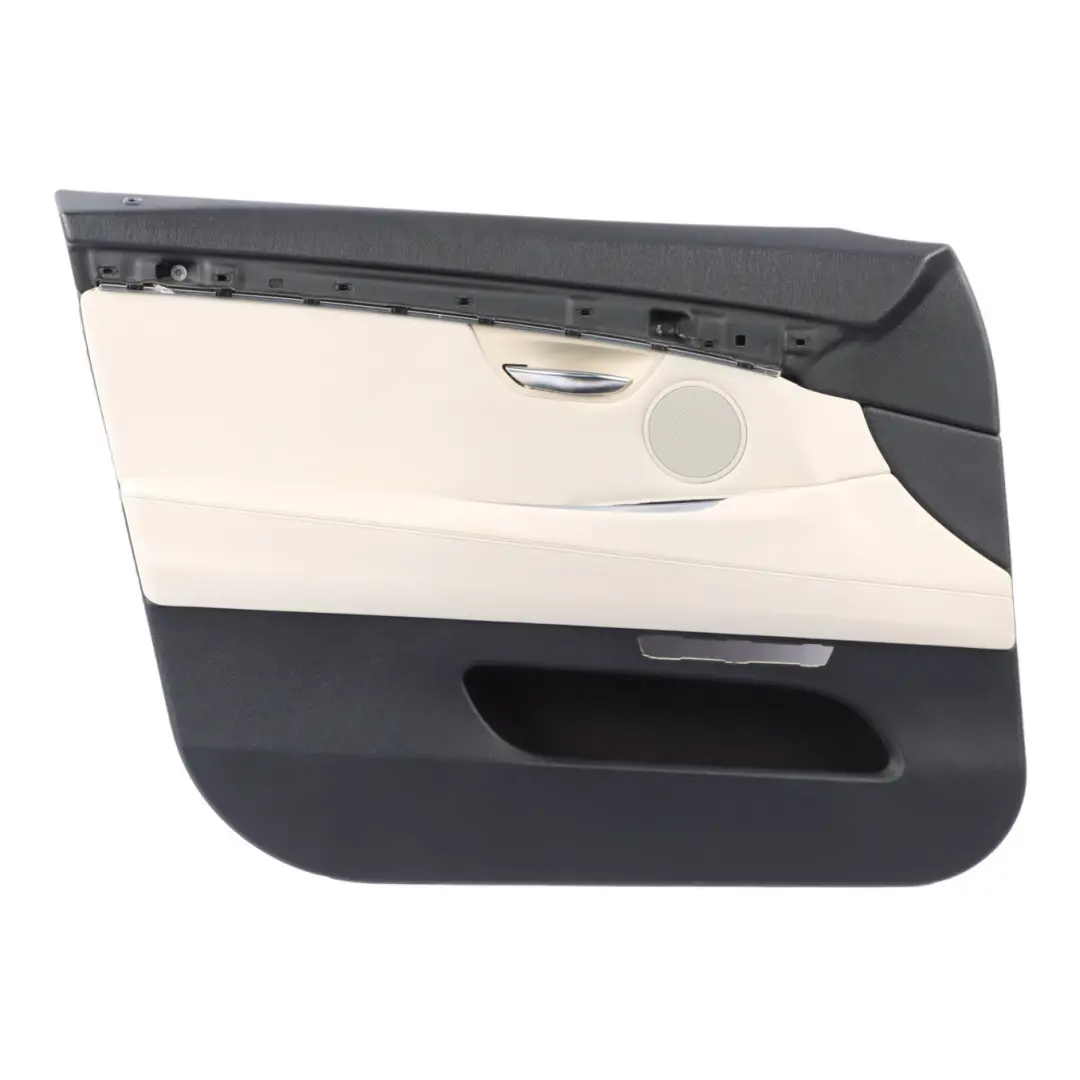 Door Card BMW F07 Front Left N/S Door Lining Trim Leather Ivory White to with Part number 7260631 Door Card BMW F07 Front Left N/S Door Lining Trim Leather Ivory White - SKU 7260631 - Part number 7260631