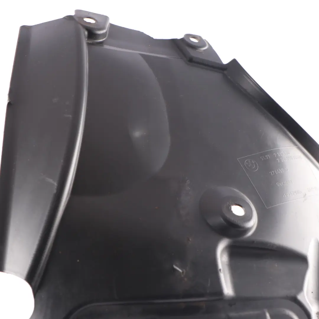 Guard Splash Front Section Wheel Arch Front Right O/S to BMW F30 F31 Cover with Part number 7260726 BMW F30 F31 Cover Guard Splash Front Section Wheel Arch Front Right O/S - SKU 7260726-2 - Part number 7260726