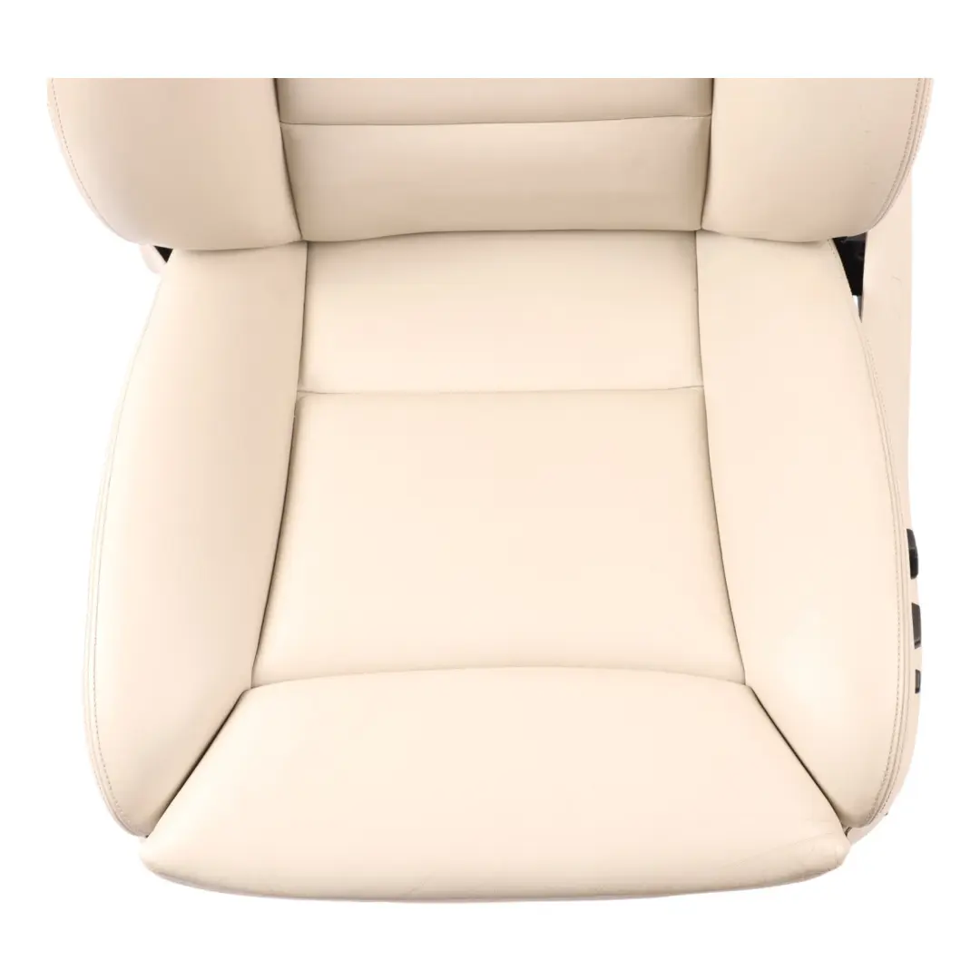 BMW F07 Front Seat Comfort Left N/S Heated Memory Leather Nappa Elfenbein Weiss - SKU 7261376-1 - Part number 7261376