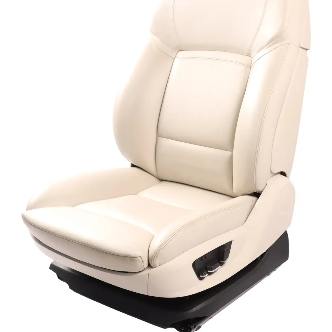 Front Seat Comfort Left N/S Heated Memory Leather Nappa Elfenbein Weiss to BMW F07 with Part number 7261376 BMW F07 Front Seat Comfort Left N/S Heated Memory Leather Nappa Elfenbein Weiss - SKU 7261376-1 - Part number 7261376