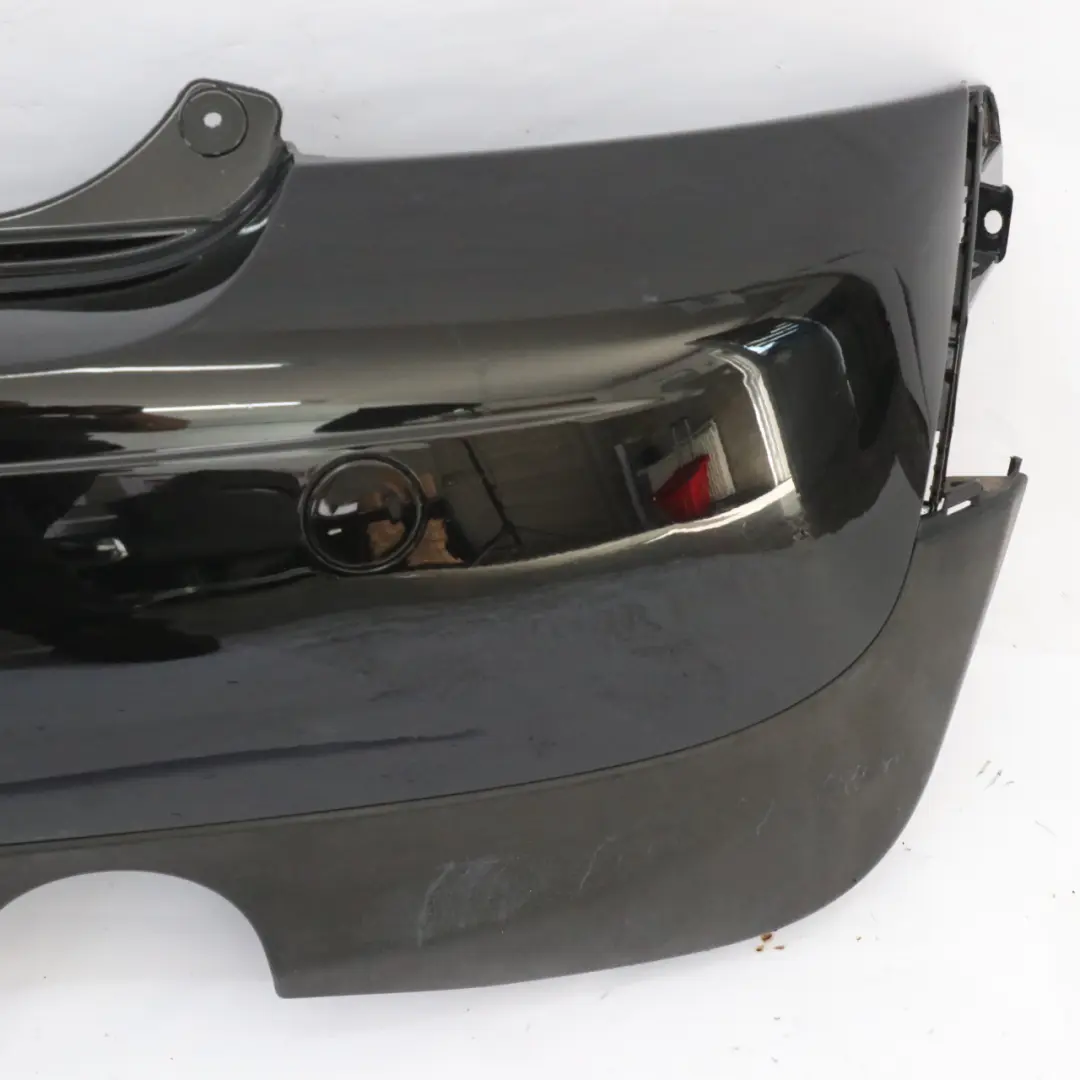 Bumper Trim Panel R57 LCI R58 Midnight Black Metallic - A94 to Mini R56 LCI Rear with Part number 7264356 Mini R56 LCI Rear Bumper Trim Panel R57 LCI R58 Midnight Black Metallic - A94 - SKU 7264356-MNB1 - Part number 7264356