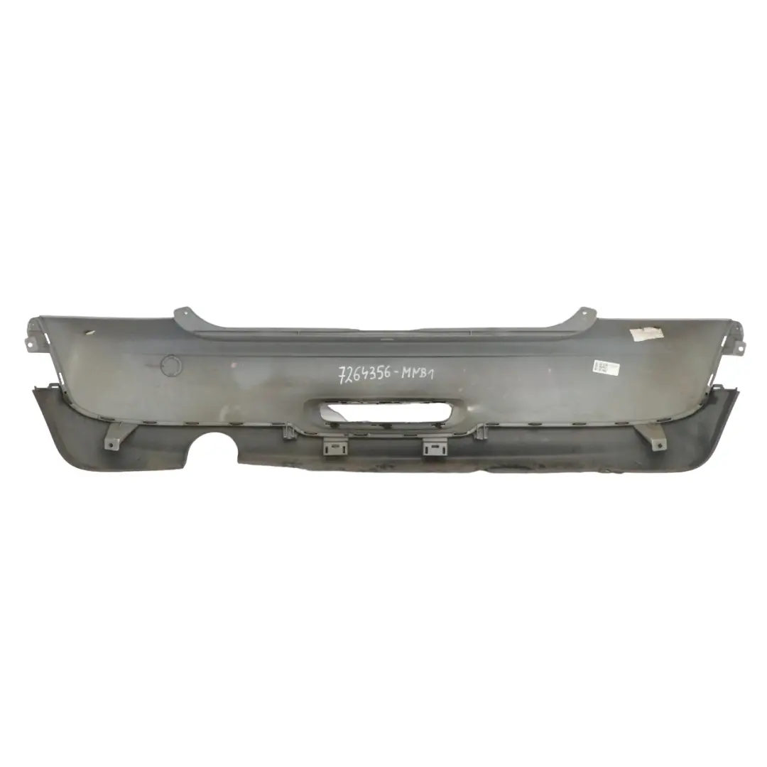 Bumper Trim Panel R57 LCI R58 Midnight Black Metallic - A94 to Mini R56 LCI Rear with Part number 7264356 Mini R56 LCI Rear Bumper Trim Panel R57 LCI R58 Midnight Black Metallic - A94 - SKU 7264356-MNB1 - Part number 7264356
