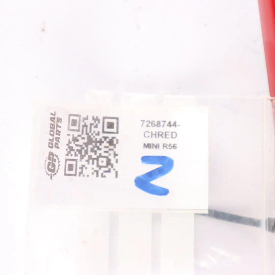 Inlet Trim Front Bumper Chili Red - 851 to Mini R55 R56 LCI Cover Air with Part number 7268744 Mini R55 R56 LCI Cover Air Inlet Trim Front Bumper Chili Red - 851 - SKU 7268744-CHRED - Part number 7268744