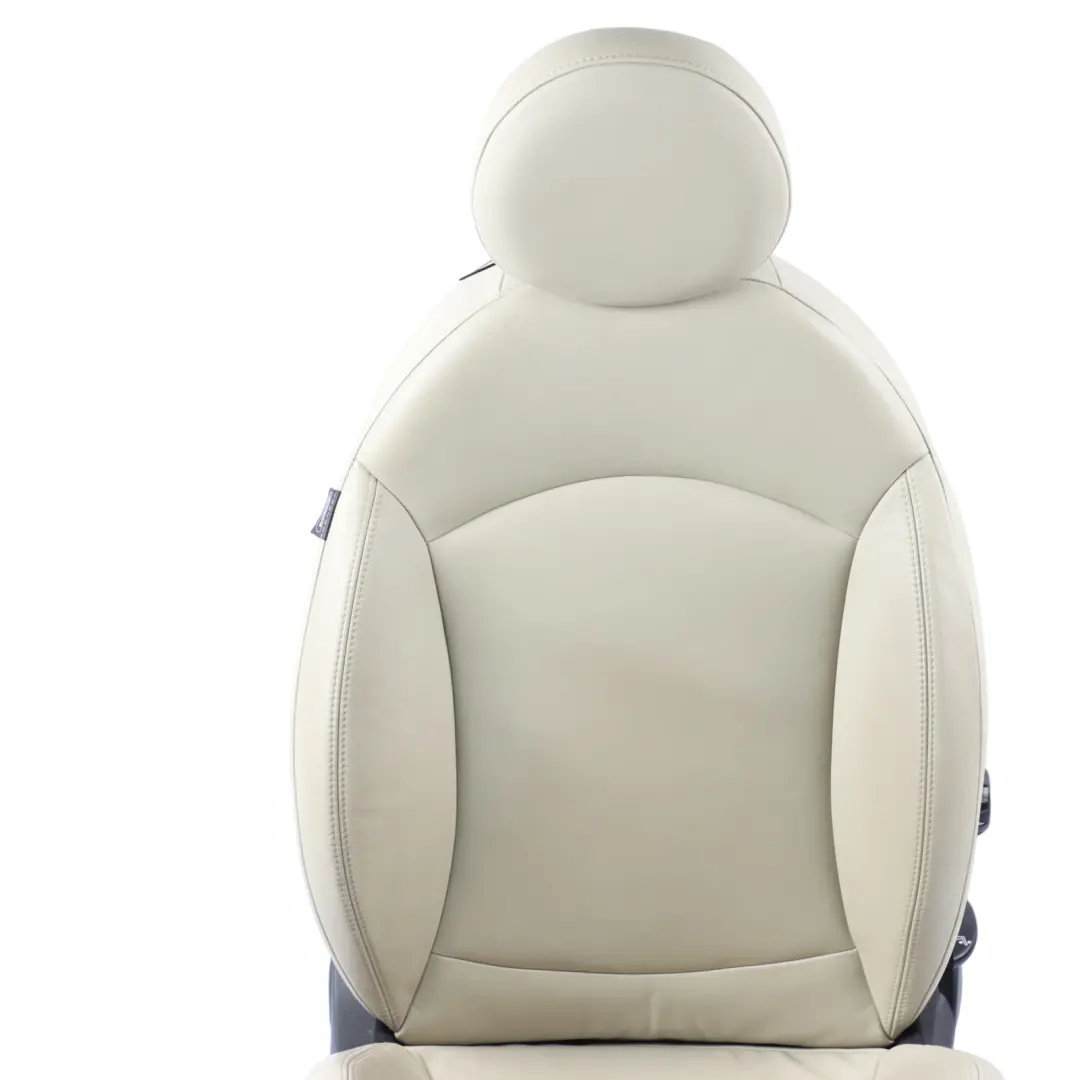 Heated Front Right O/S Sport Seat Leather Polar Beige to Mini Cooper R55 R56 LCI with Part number 7270206 Mini Cooper R55 R56 LCI Heated Front Right O/S Sport Seat Leather Polar Beige - SKU 7270206-1 - Part number 7270206