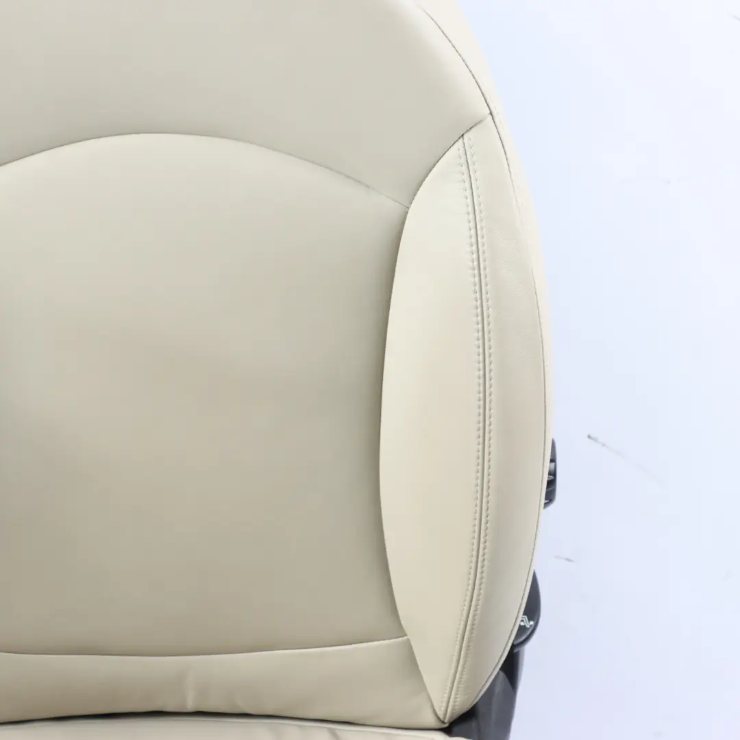 Heated Front Right O/S Sport Seat Leather Polar Beige to Mini Cooper R55 R56 LCI with Part number 7270206 Mini Cooper R55 R56 LCI Heated Front Right O/S Sport Seat Leather Polar Beige - SKU 7270206-1 - Part number 7270206