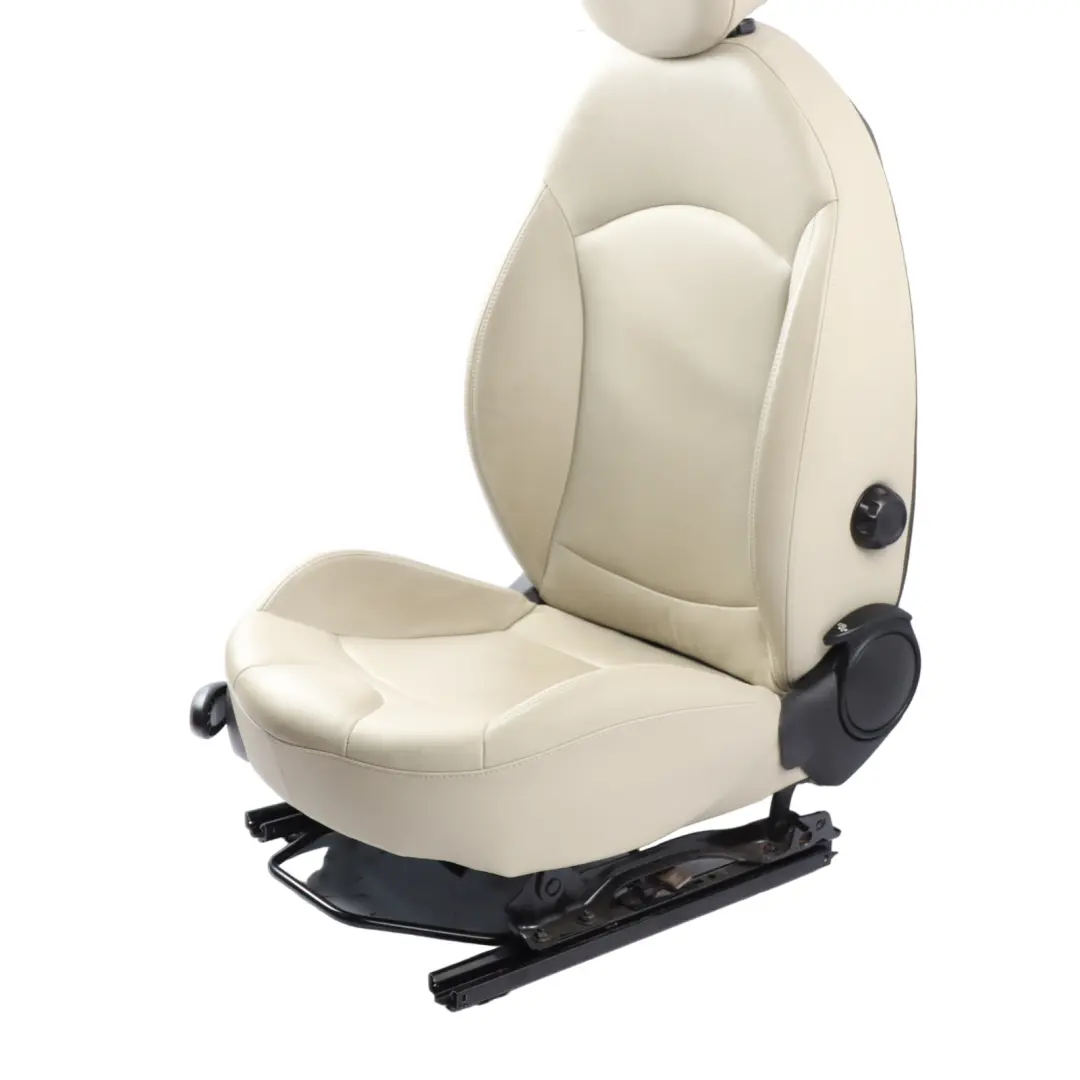 Heated Front Right O/S Sport Seat Leather Polar Beige to Mini Cooper R55 R56 LCI with Part number 7270206 Mini Cooper R55 R56 LCI Heated Front Right O/S Sport Seat Leather Polar Beige - SKU 7270206-1 - Part number 7270206