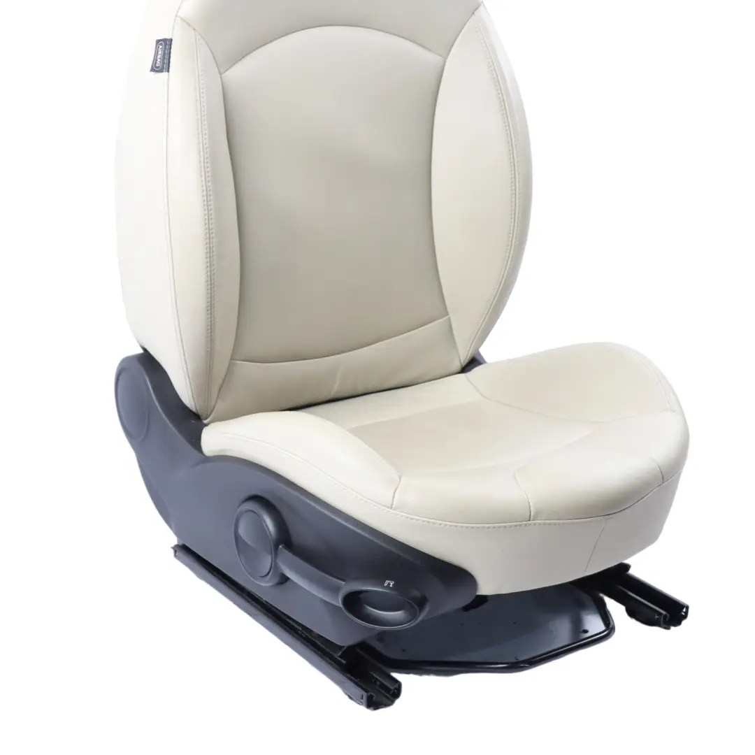 Heated Front Right O/S Sport Seat Leather Polar Beige to Mini Cooper R55 R56 LCI with Part number 7270206 Mini Cooper R55 R56 LCI Heated Front Right O/S Sport Seat Leather Polar Beige - SKU 7270206-1 - Part number 7270206