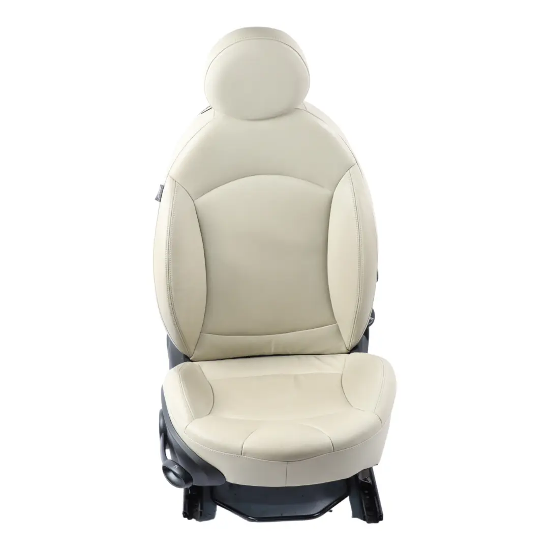 Mini Cooper R55 R56 LCI Heated Front Right O/S Sport Seat Leather Polar Beige - SKU 7270206-1 - Part number 7270206