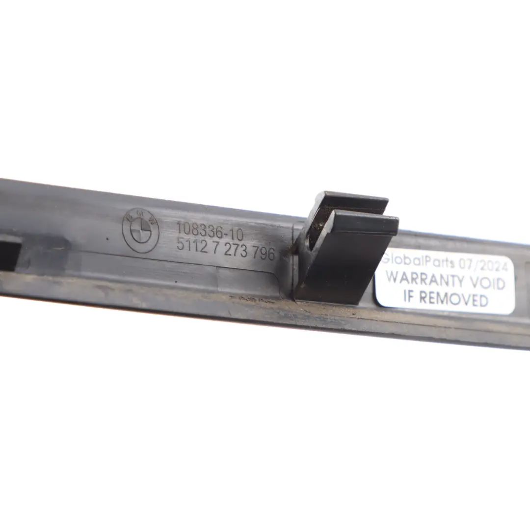 BMW F20 F21 Bumper Sealing Decor Strip Trim Seal Panel Rear Center Black - SKU 7273796 - Part number 7273796