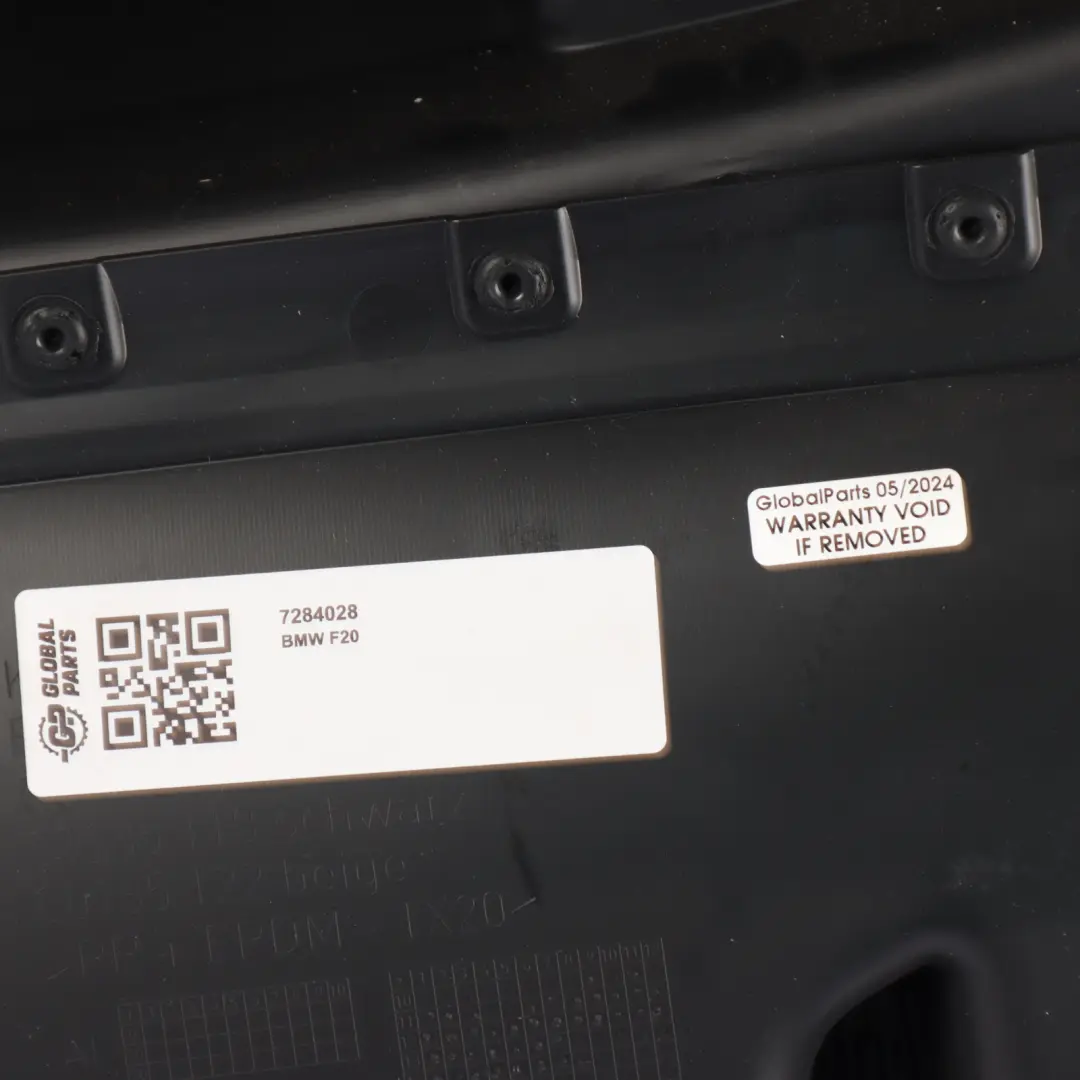 BMW F20 LCI Door Card Rear Right O/S Lining Panel Cover Leather Schwarz - SKU 7284028 - Part number 7284028
