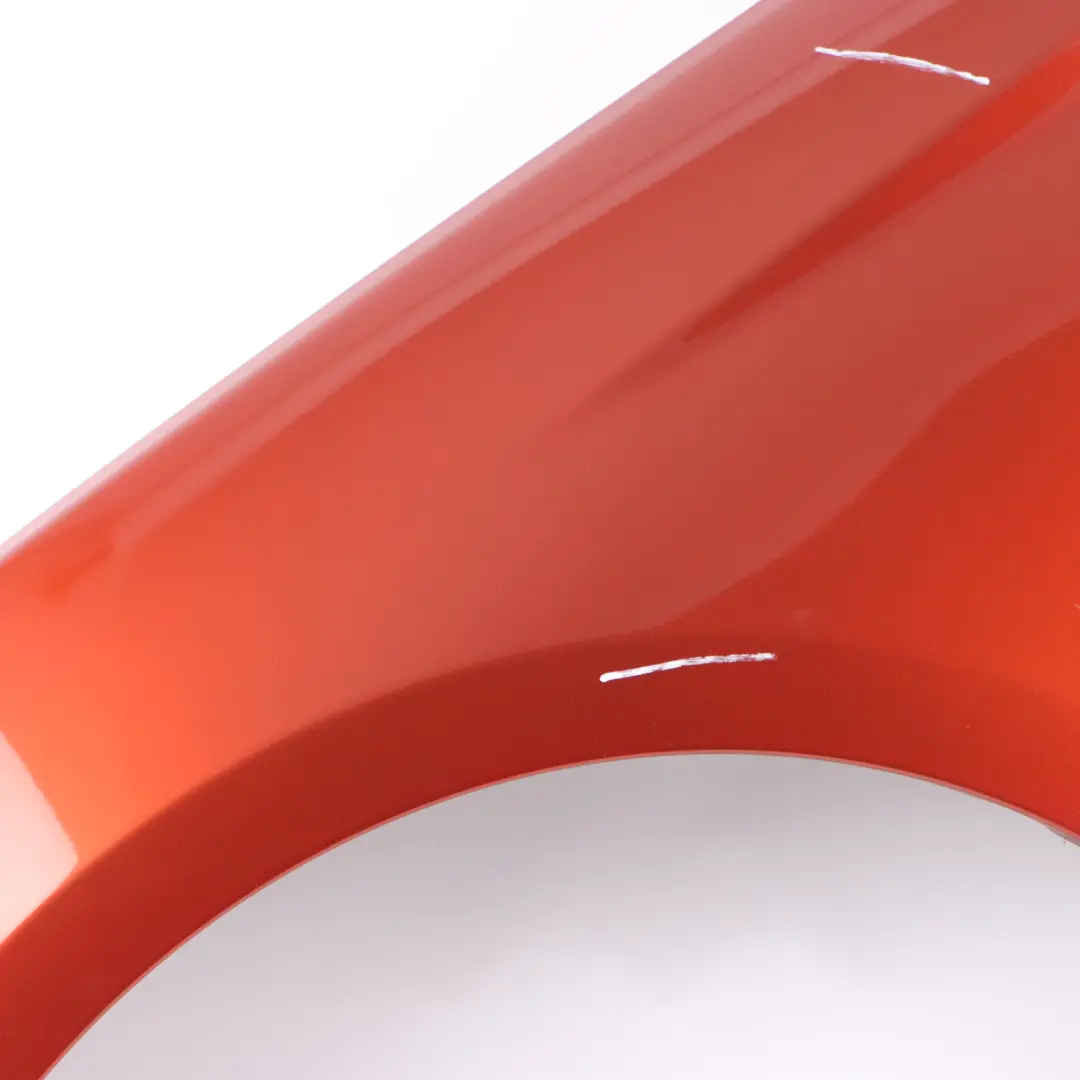 Wing Fender Front Left N/S Side Panel Trim Sunset Orange Metallic - C1X to BMW F10 with Part number 7284645 BMW F10 Wing Fender Front Left N/S Side Panel Trim Sunset Orange Metallic - C1X - SKU 7284645-SOR - Part number 7284645