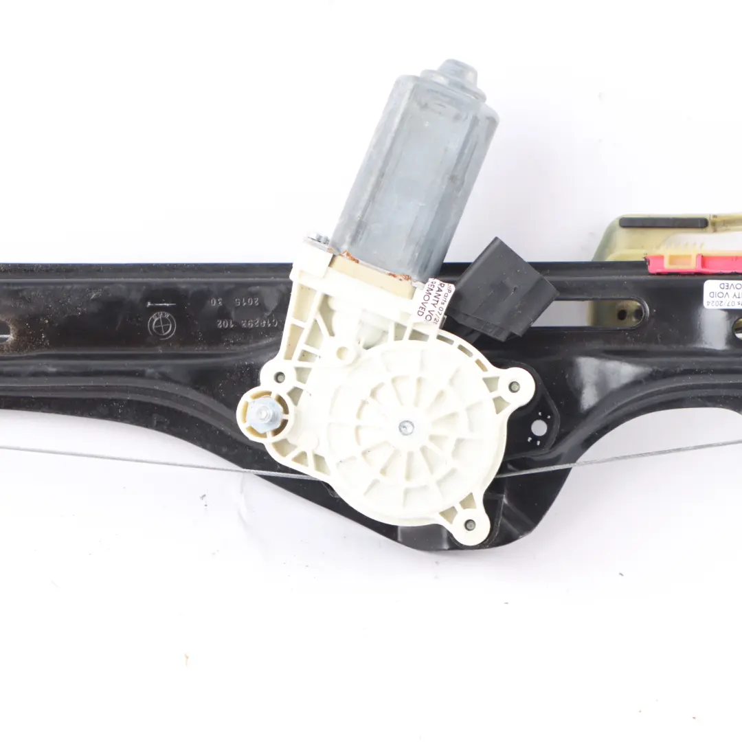 BMW X6 F16 F86 Window Lifter Regulator Motor Rear Left N/S Mechanism - SKU 7286487 - Part number 7286487